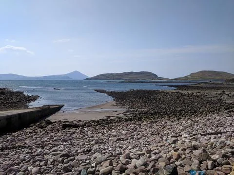 Pebbly Beach 库存照片