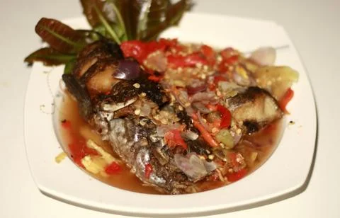 Pecak gabus or snakehead fish Stock Photos