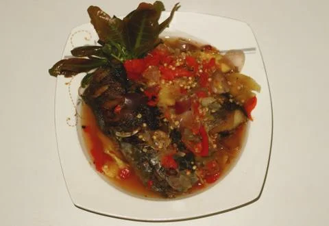 Pecak gabus or snakehead fish Stock Photos