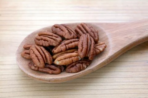 Pecan halves Stock Photos