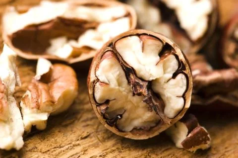 Pecan nuts Stock Photos