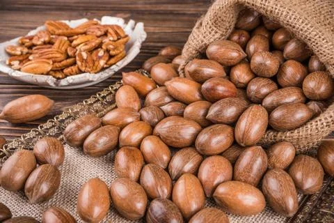 Pecan nuts Stock-Fotos