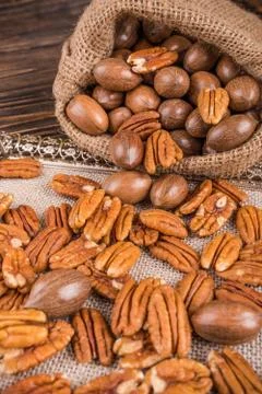 Pecan nuts Foto stock