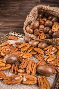 Pecan nuts Foto stock