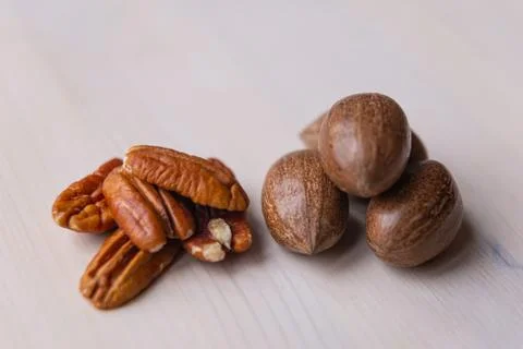 Pecan Nuts Stock Photos