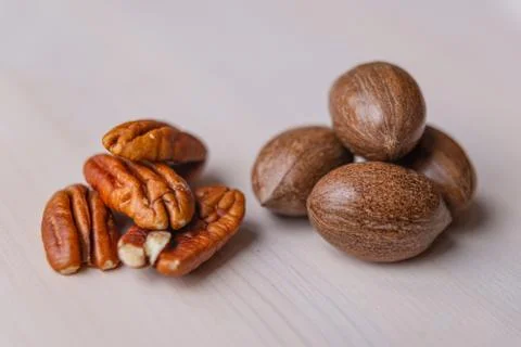 Pecan Nuts Stock Photos