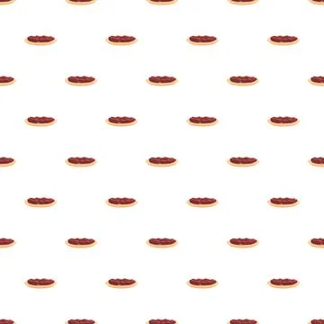 Pecan pie pattern creating a seamless background Stock Illustration