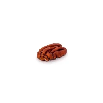 Pecan on a white background Stock Photos