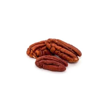 Pecan on a white background Stock Photos