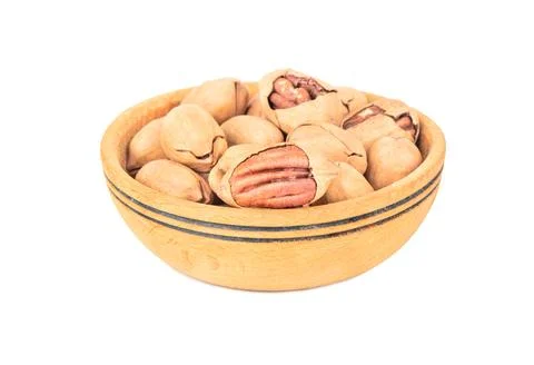 Pecans in a bowl Foto stock