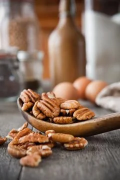 Pecans Stock Photos