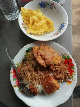 Pecel rice Stock-Fotos