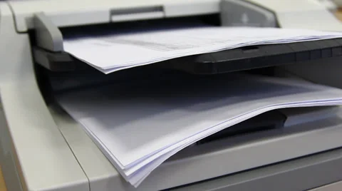 Pechaetaet printer paper Stock Footage 36517922