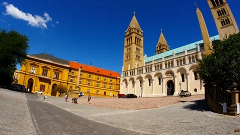 The Pecs Cathedral Stock Footage 89866049