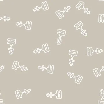 Pectoral cross line vector seamless pattern black 스톡 일러스트
