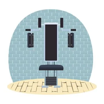 Pectoral fly machine Stock Illustration