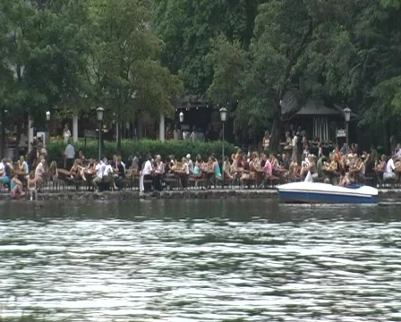 Pedal Boat in Munich Stock-Footage 84809