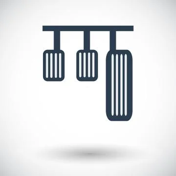 Pedal car single icon Stock Illustration