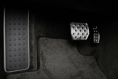 Pedals in a car Stock Photos