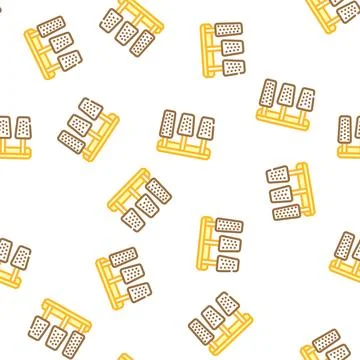 Pedals car vector seamless pattern Stock Illustration