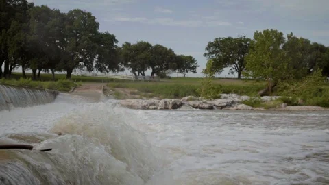 The Pedernales River in slow motion Stock Footage 109591711
