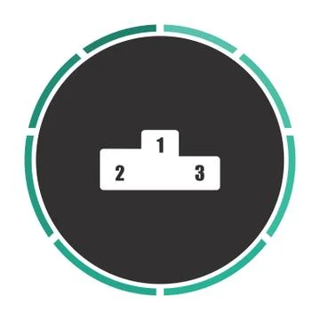 Pedestal computer symbol Stock Illustration