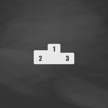 Pedestal computer symbol Stock Illustration