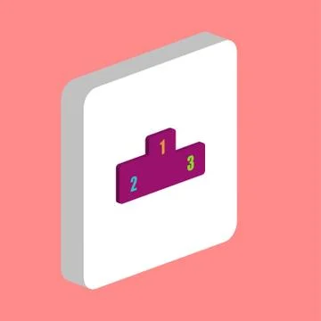 Pedestal computer symbol Stock Illustration