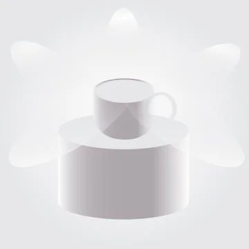 Pedestal cup. Stock Illustration