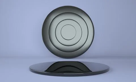 Pedestal for display, platform for design, blank product. 3D rendering. Stock Illustration