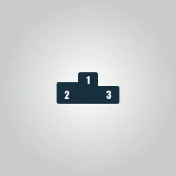 Pedestal icon Stock Illustration