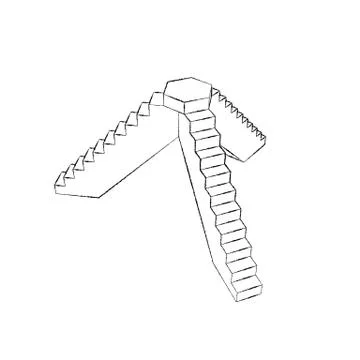Pedestal with steps. Isolated on white background. Sketch illustration. Иллюстрация