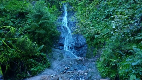 Pedestal of Waterfall (drone) Stock Footage 162908555