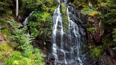 Pedestal of Waterfall (drone) Stock Footage 162908877