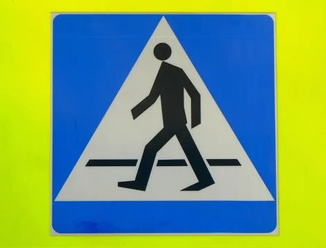 Pedestian sign Fotos Stock