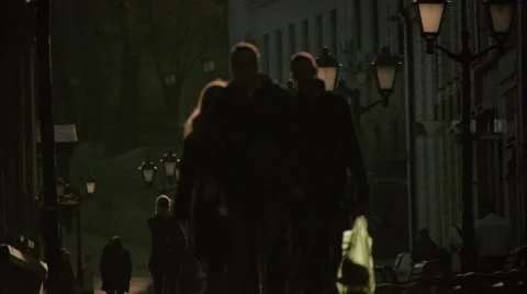 Pedestrain area 2 Stock Footage 36154300