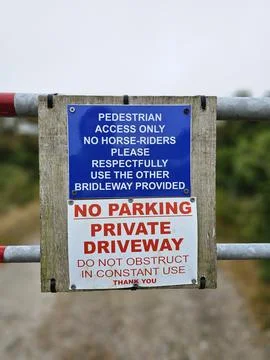 Pedestrian access sign Stock Photos
