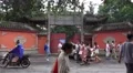 Pedestrian And Cars Outside Wenshu Monastery Chengdu China 4k or 4k+ Resolution