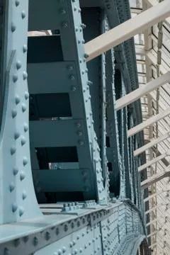 Pedestrian bridge element Stock Photos