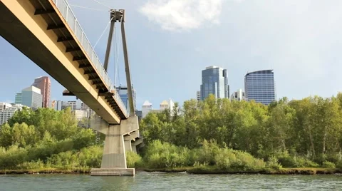 Pedestrian Bridge 스톡 동영상 1132296