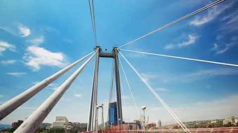 Pedestrian bridge Stock Footage 22774257