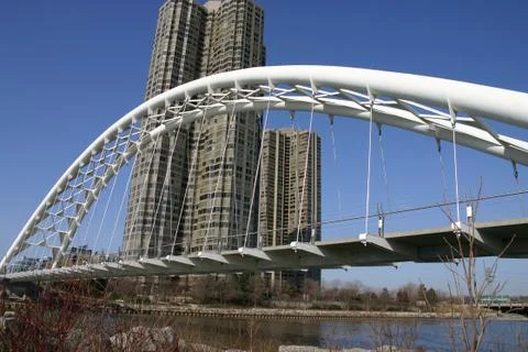 Pedestrian bridge Stock Photos