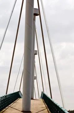Pedestrian bridge Stock Photos