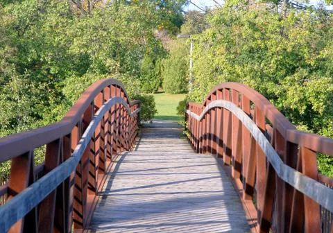 Pedestrian Bridge Foto stock