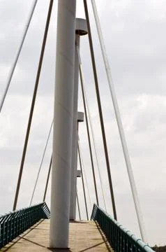 Pedestrian bridge Stock Photos