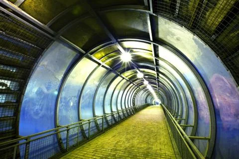 Pedestrian bridge Foto stock