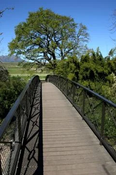 Pedestrian Bridge Stock Photos