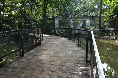 Pedestrian bridge Foto stock