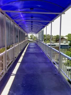 Pedestrian bridge Stock Photos