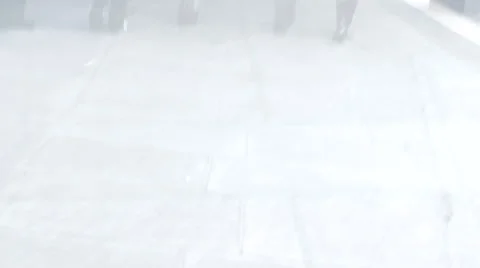 Pedestrian Commuters in a rush, time lapse Vídeo Stock 45740351